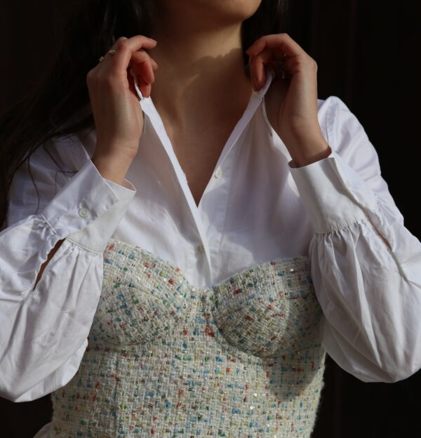 Bustier en Tweed Lumière d'Été